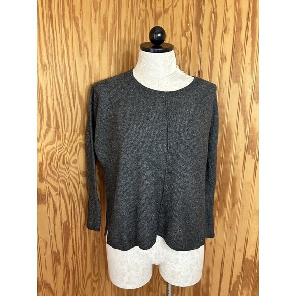 Madewell Northroad Pullover Sweater Dark Gray crewneck Merino Wool Blend XXS - Picture 2 of 11